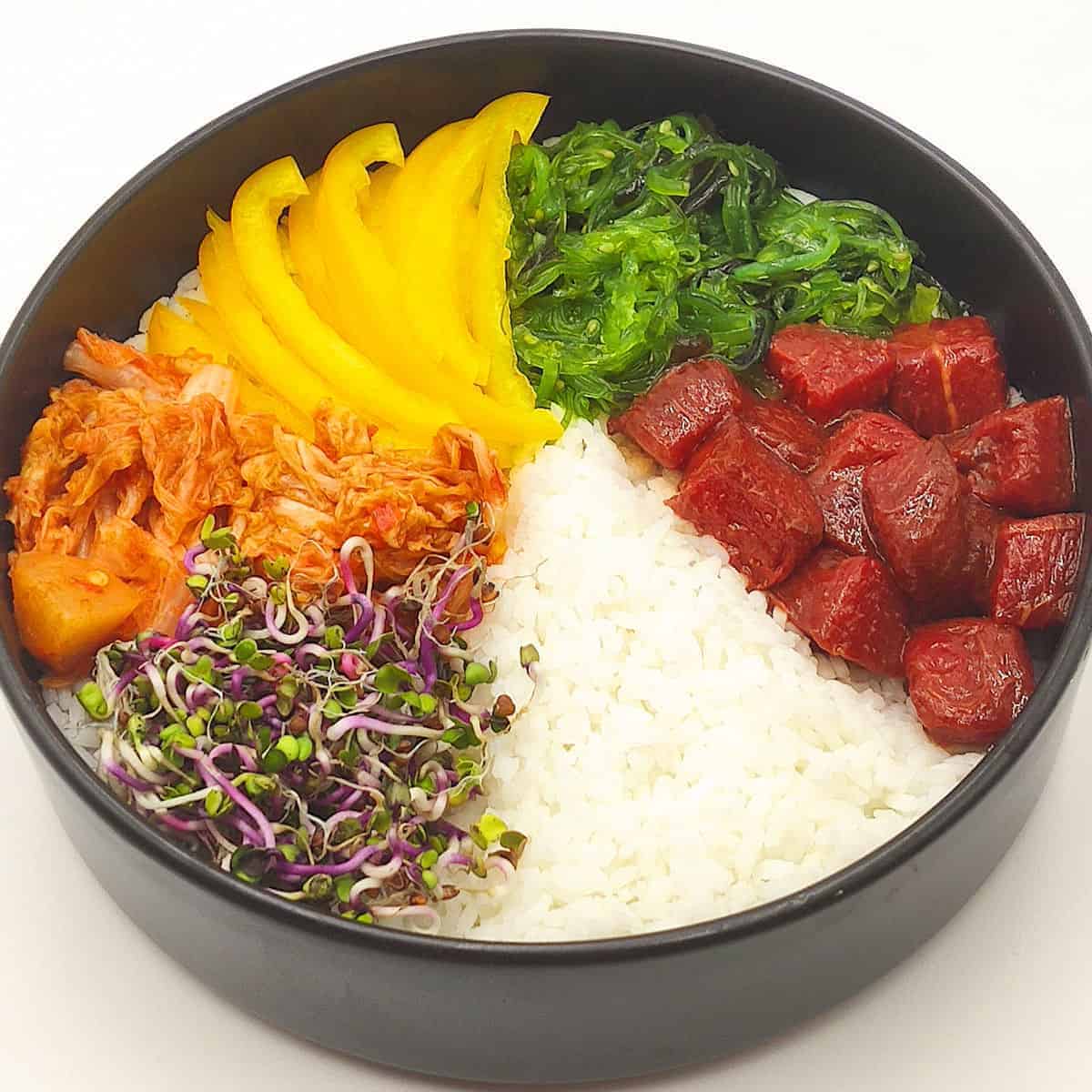 Poke bowls vegetales